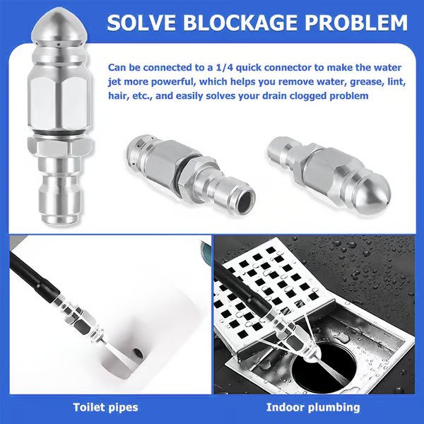 π1/4" Quick Connect Stainless Nozzle Set