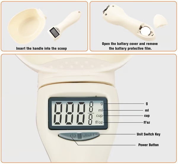 🔥🎁New Food Measuring Scoop Scale