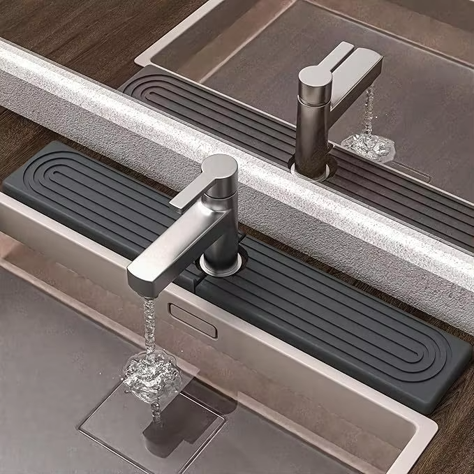 Cheeroll Modern absorbent and quick-drying rigid kitchen/bathroom sink drain mat®