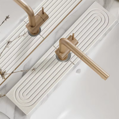 Cheeroll Modern absorbent and quick-drying rigid kitchen/bathroom sink drain mat®