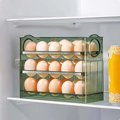 Fresh-Keeper PET Plastic Egg Storage Box Injection-Technics Refrigerator Organizer Food Container Kitchen Storage Tray Dispenser