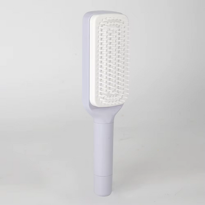 Rotating lifting comb, one-button cleaning, retractable massage comb