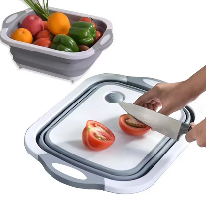 Kevin Foldable Cutting Board Household Folding Wash Basin Portable Sink Foot Bucket Washbasin Basin Silicone Cutting Board