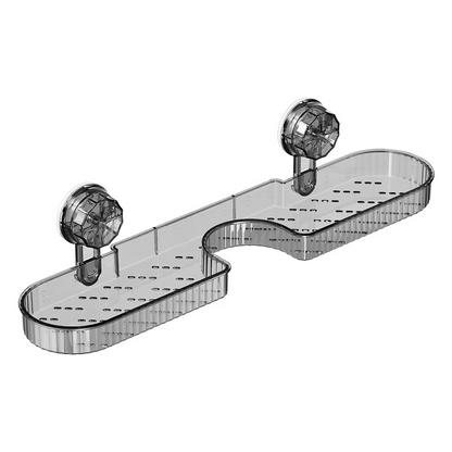 Popular transparent suction cup wall-mounted faucet storage rack