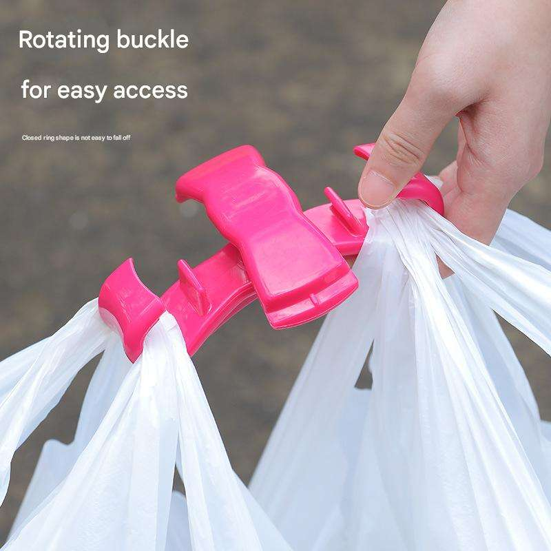 Plastic Bag Organizer and Holder for Easy Shopping - Gel Padding Bags Handle, Hands-Free Design for Groceries, Paint Can Carrier