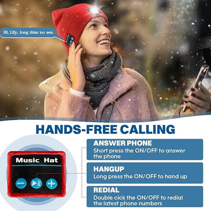 🎄Christmas Hot Sale 49% OFF-LED Bluetooth Beanie