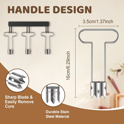 Fruit and vegetable core removal tool