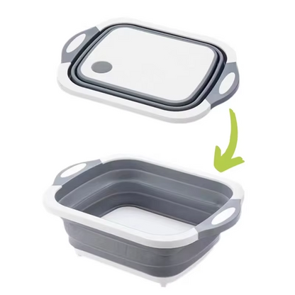 Kevin Foldable Cutting Board Household Folding Wash Basin Portable Sink Foot Bucket Washbasin Basin Silicone Cutting Board
