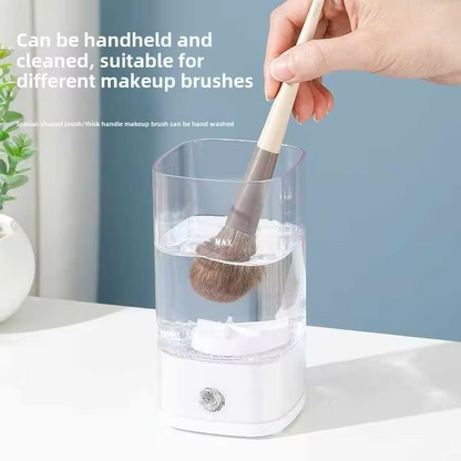 Automatic Electric Makeup Brush Cleaner Machine Plastic Storage Box Organizer Bucket Lazy Sponge Powder Puff Cake Cleaning Tool