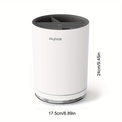 JOYBOS 360-degree rotating silicone kitchen countertop utensil storage rack