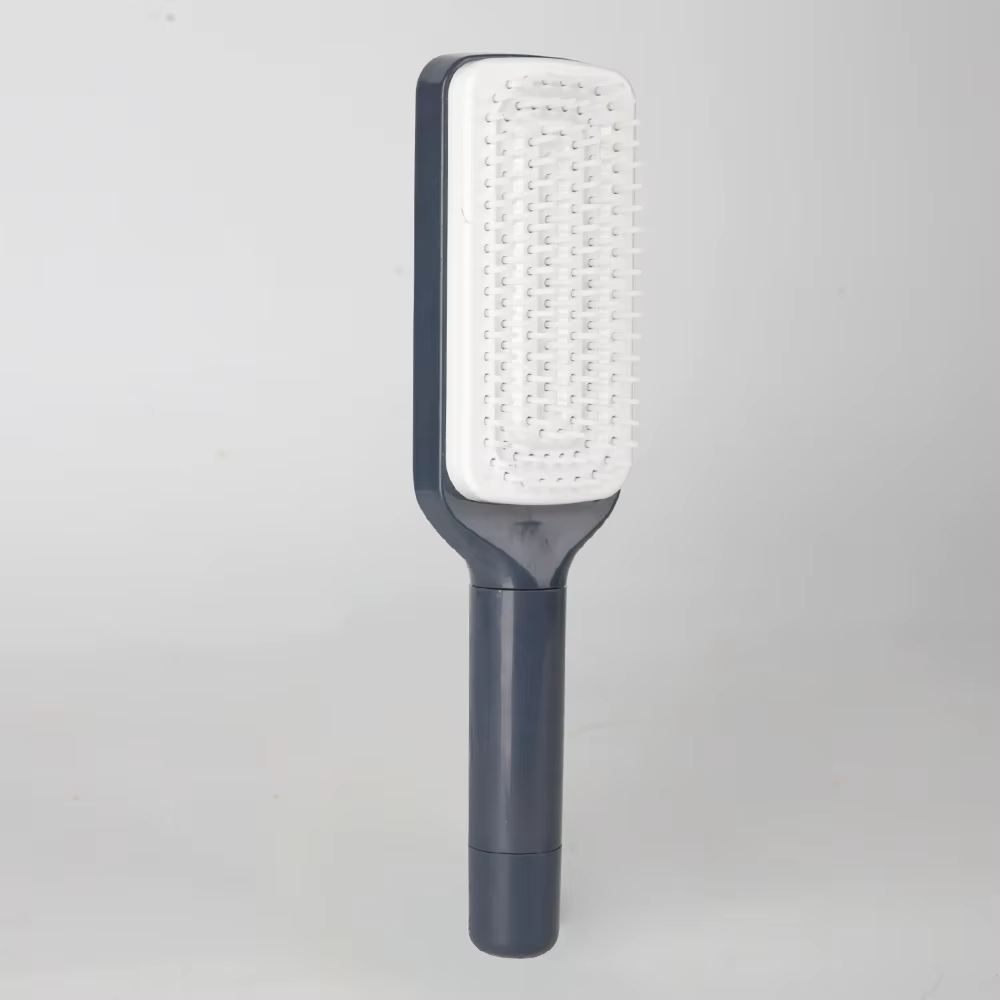 Rotating lifting comb, one-button cleaning, retractable massage comb