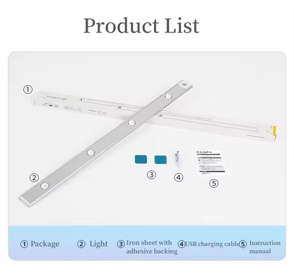 LED New Rechargeable Human Body Sensing Light Hill Ripple Atmosphere Light Cabinet Light