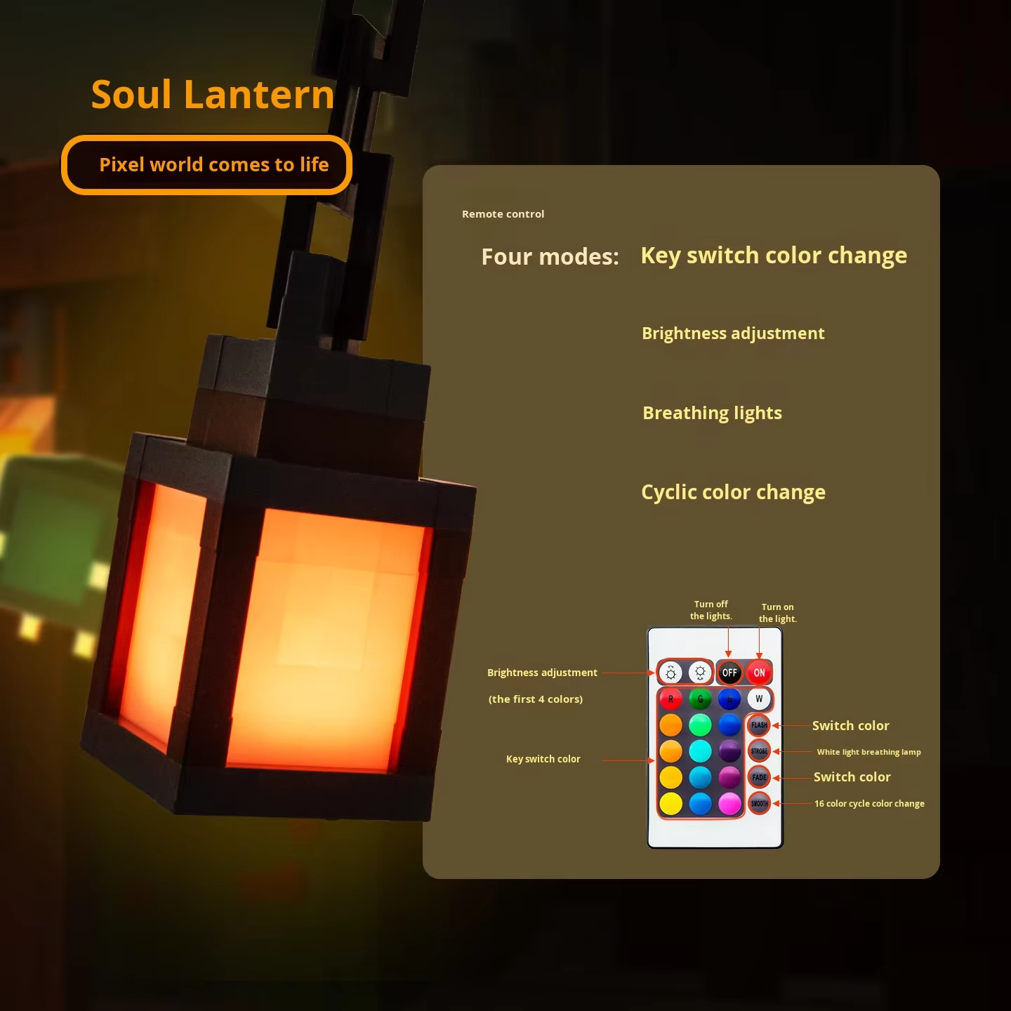 Cheeroll Minecraft LED Lantern Night Light®