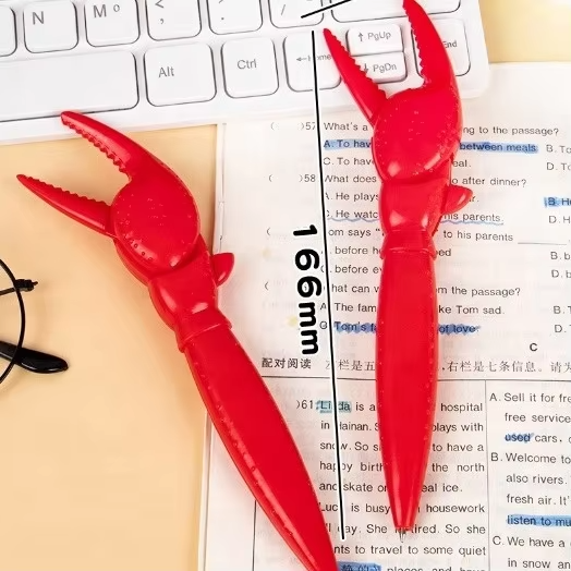 Crab clip gel ballpoint pen push type bullet type 0.5