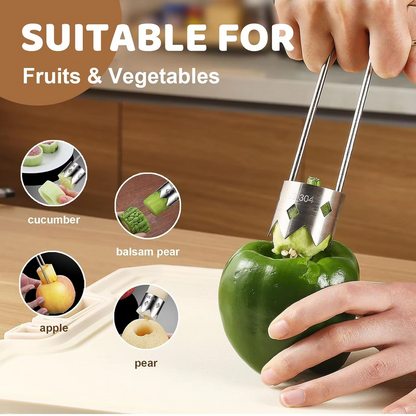Fruit and vegetable core removal tool