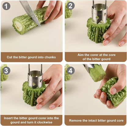 Fruit and vegetable core removal tool