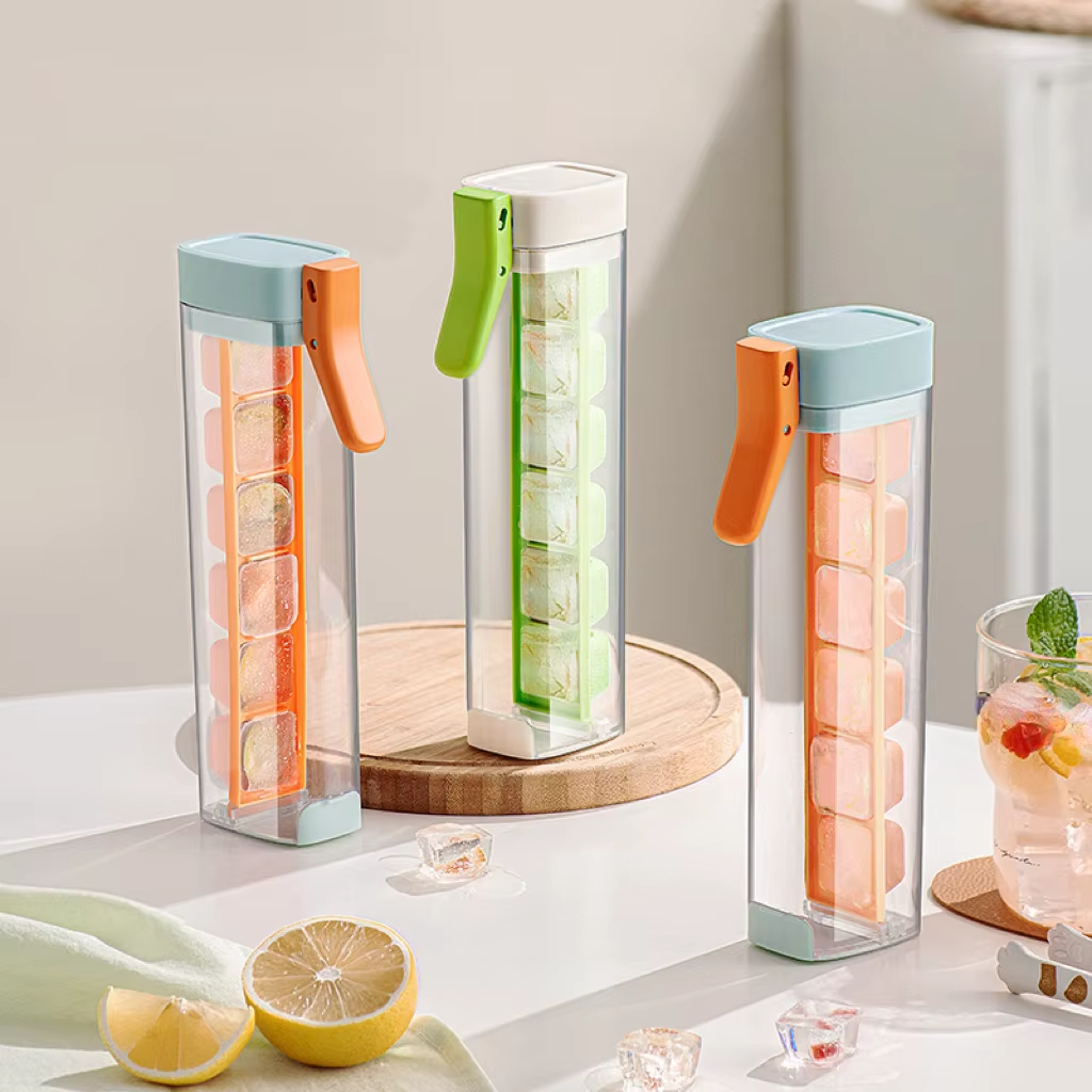 Summer beverage ice tray mold pressed food grade material