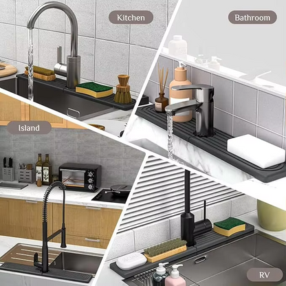 Cheeroll Modern absorbent and quick-drying rigid kitchen/bathroom sink drain mat®