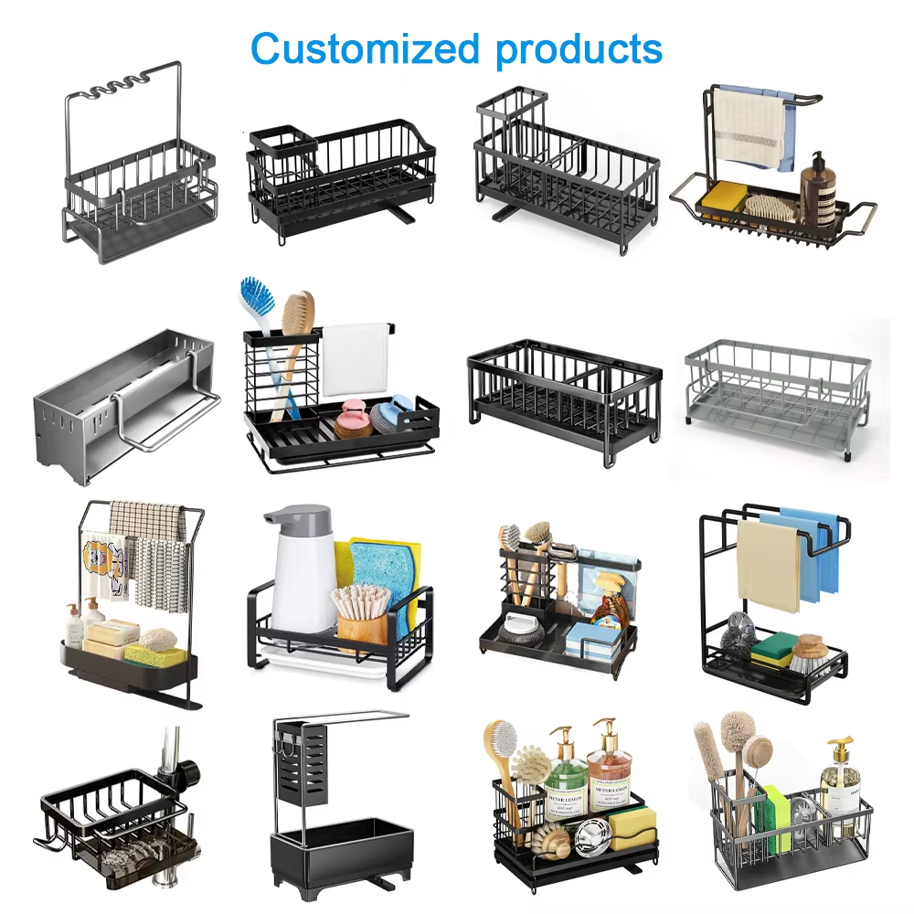 Cheeroll Faucet Storage Rack, Metal Sink Storage Rack with Fixed Bracket®