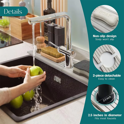 Cheeroll Modern absorbent and quick-drying rigid kitchen/bathroom sink drain mat®