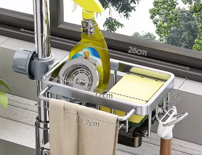 Cheeroll Faucet Storage Rack, Metal Sink Storage Rack with Fixed Bracket®