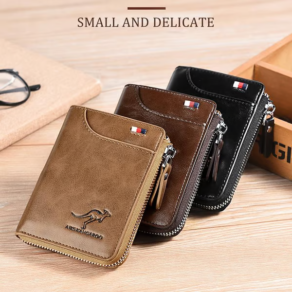 🎁Men Wallet Zipper Purse ( RFID PROTECTED )