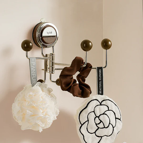 No-Drill Rotating Suction Hooks – Strong Hold, Easy Wall Installation