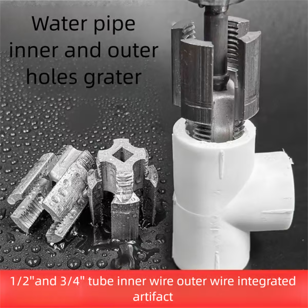 1/2'' and 3/4'' Water pipe internal and external integrated threader
