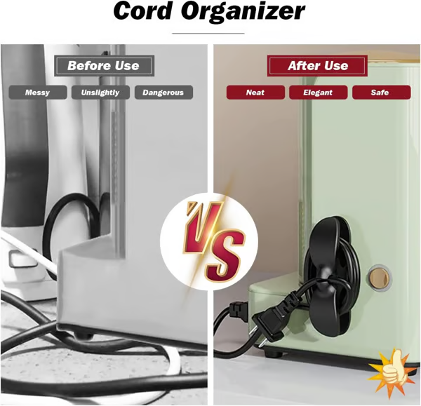 ✨ New Upgrade Cord Organizer For Kitchen Appliances